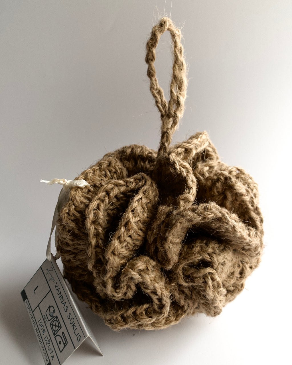 Jute bath and sauna sponge - ball, size L