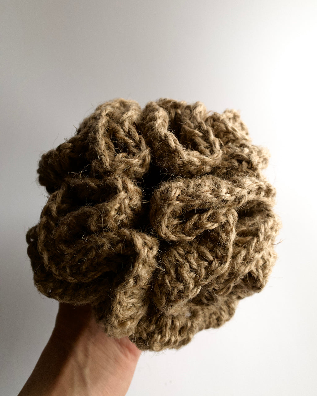 Jute bath and sauna sponge - ball, size L