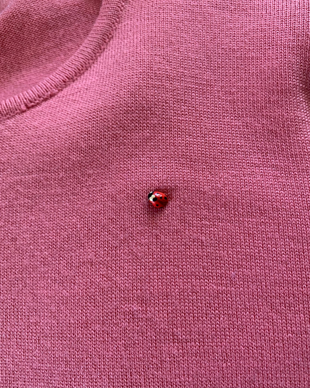 Realistic Ladybug Brooch Pin, Life-Sized, Unique Handmade Bug Pin