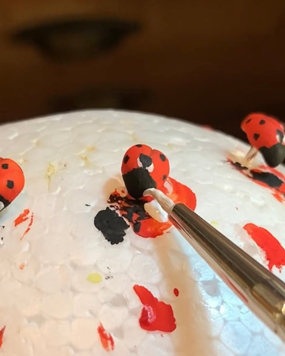 Realistic Ladybug Brooch Pin, Life-Sized, Unique Handmade Bug Pin