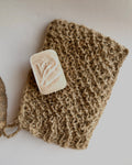 Jute bath and sauna sponge - glove
