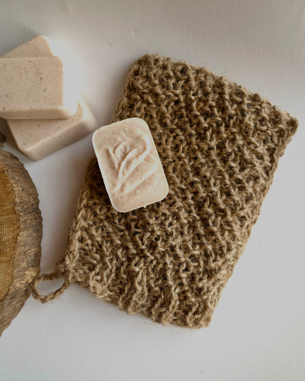 Jute bath and sauna sponge - glove
