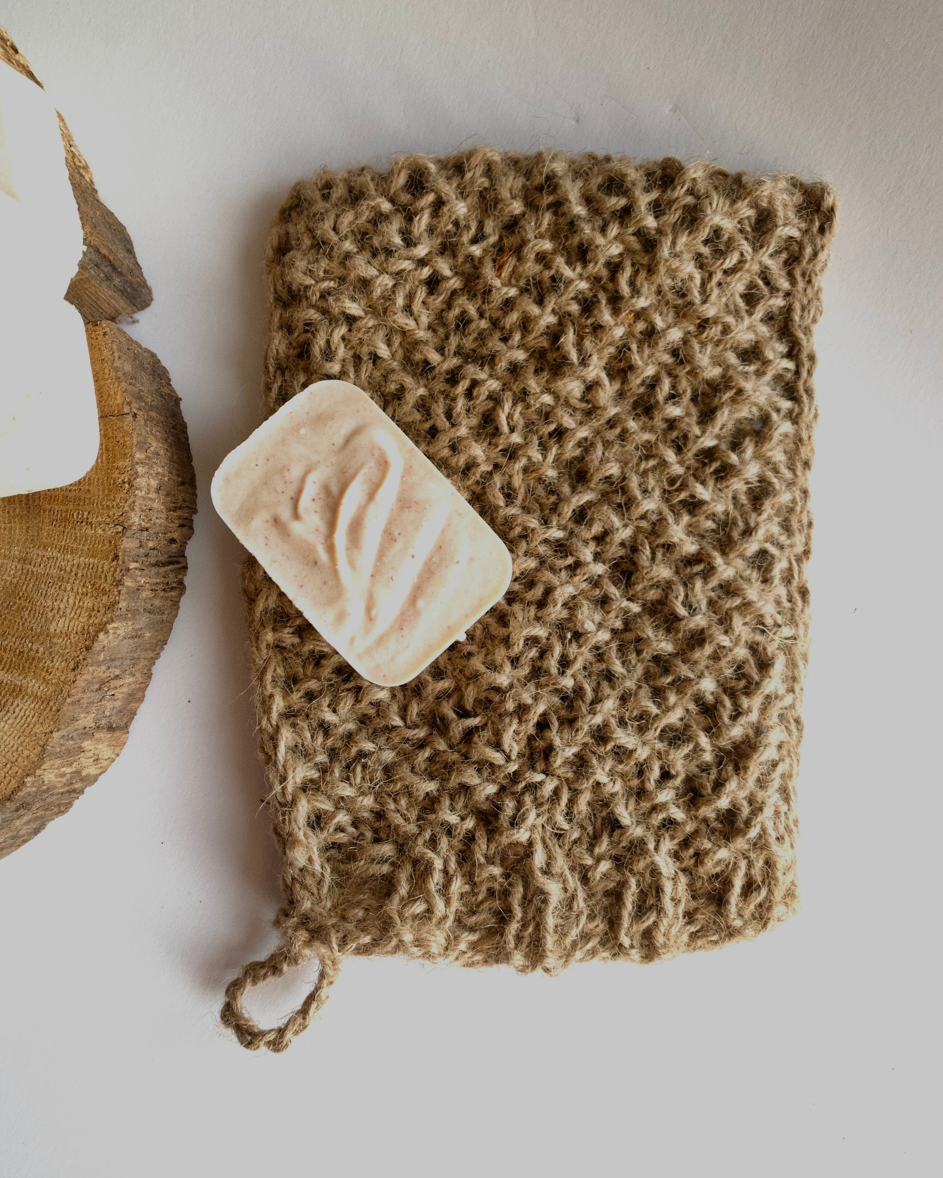 Jute bath and sauna sponge - glove