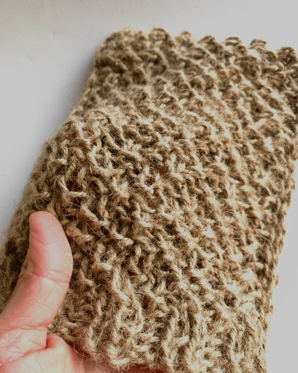 Jute bath and sauna sponge - glove